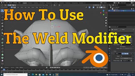 blender weld vertices|How to Use the WELD MODIFIER in Blender.